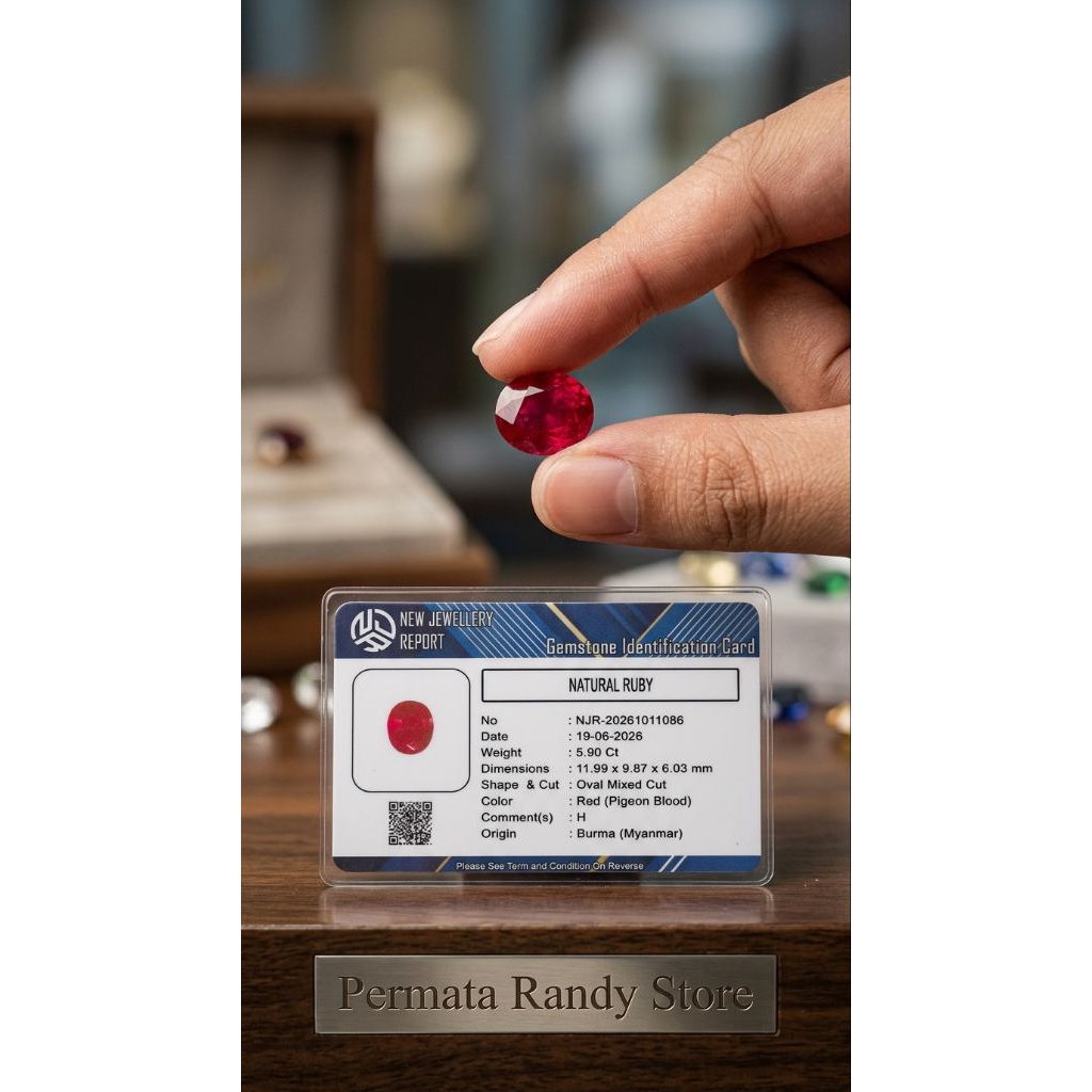 batu Permata ruby Burma cutting Super Mewah Termurah Super Crystal HQ asli Memo Lab
