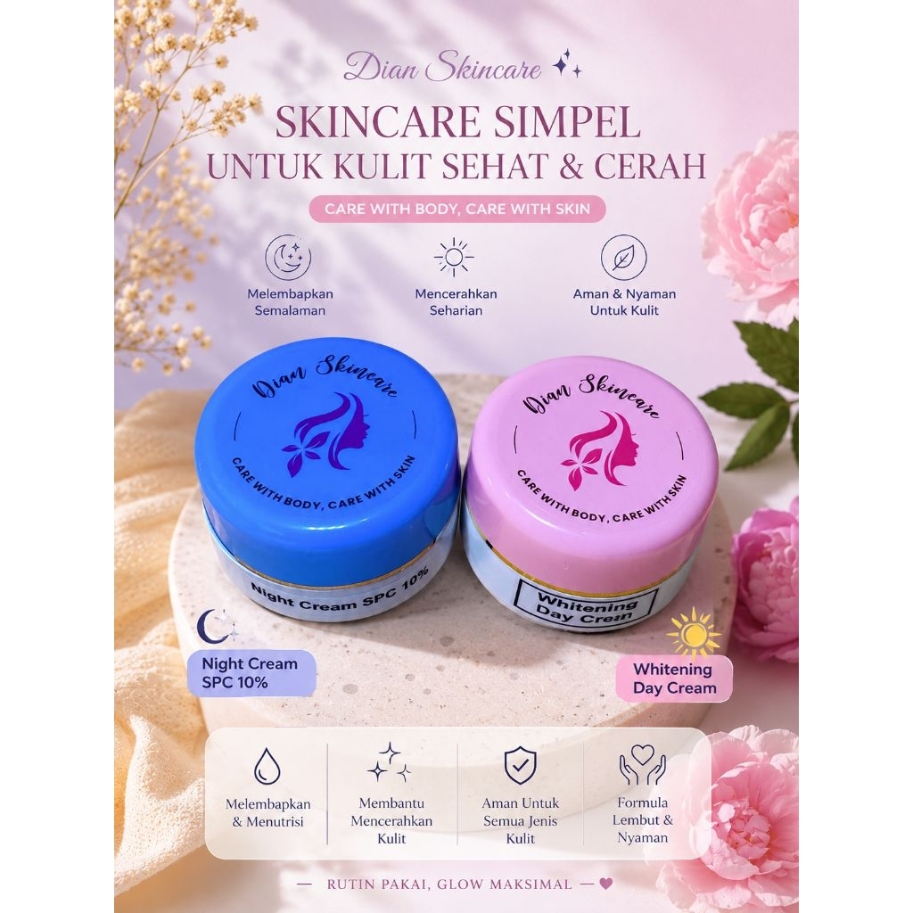 [TERMURAH] Krim farma whitening Spc10% Glowing express By dian skincare