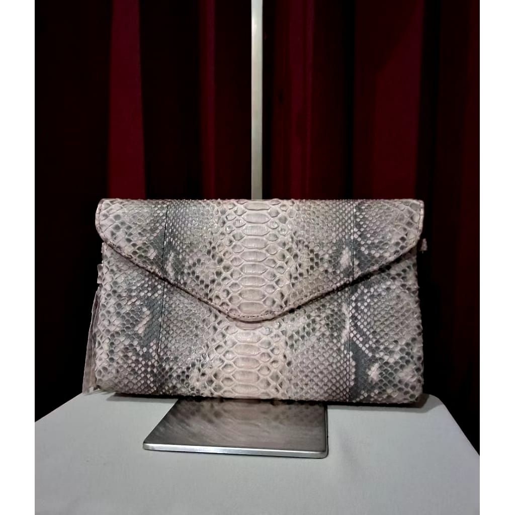 Tas Pesta Kulit Snake Skin Cakep