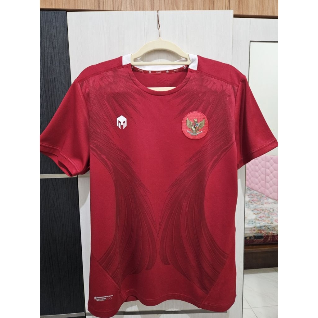 Jersey Bola Original Mills Timnas Indonesia Home 2020/2022 Replica Version size M