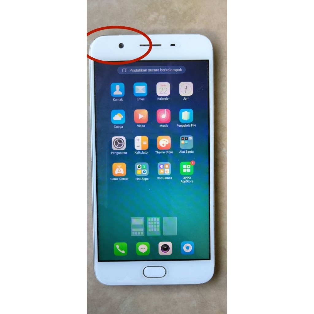 Lcd+frame hp Oppo F1S original normal