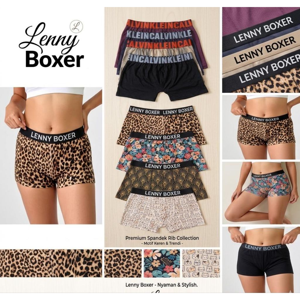 Cd Boxer Wanita Jumbo / Celana Dalam Boxer Cewe Big Size Perempuan Max 130 kg