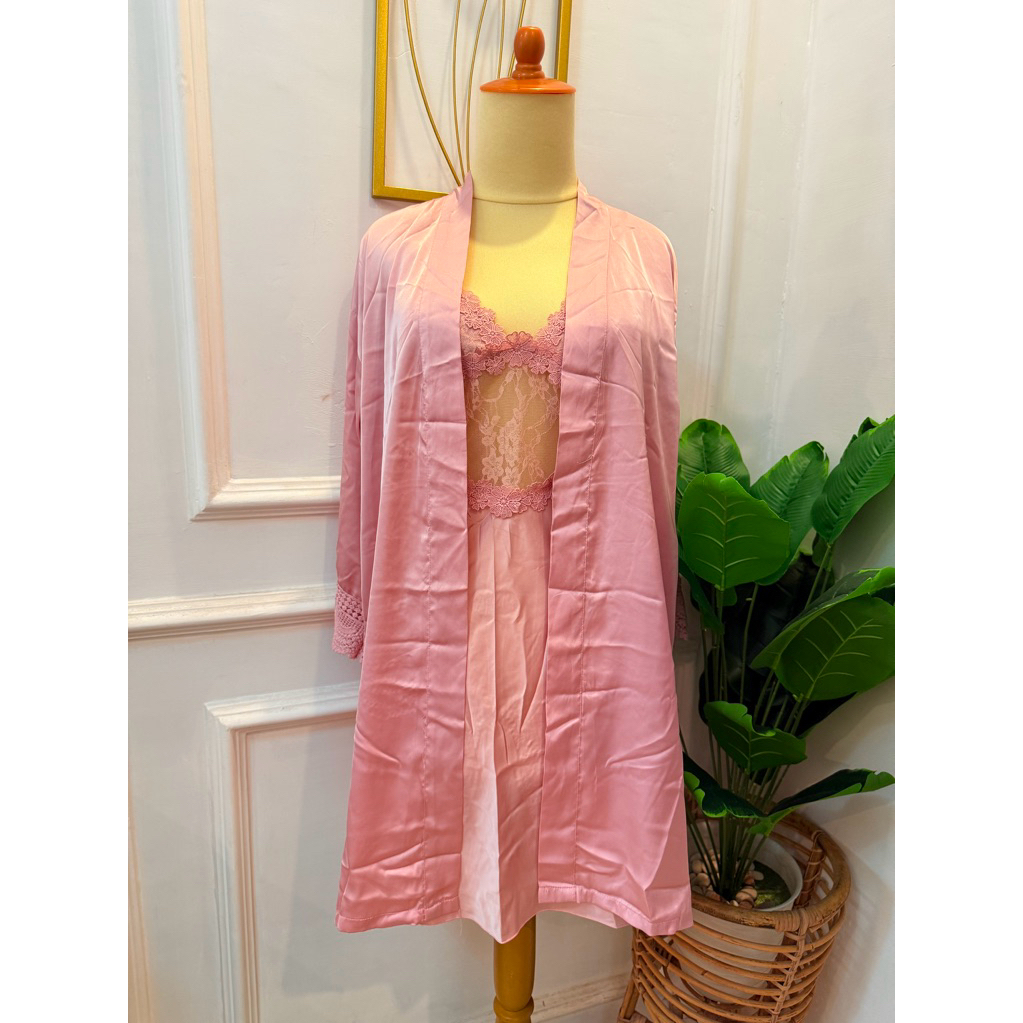 pl set kimono lingerie sutra