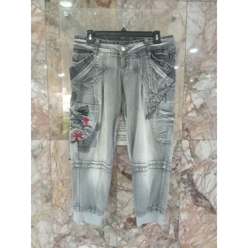 sale celana motif bordir 7/10 Tankus size 32
