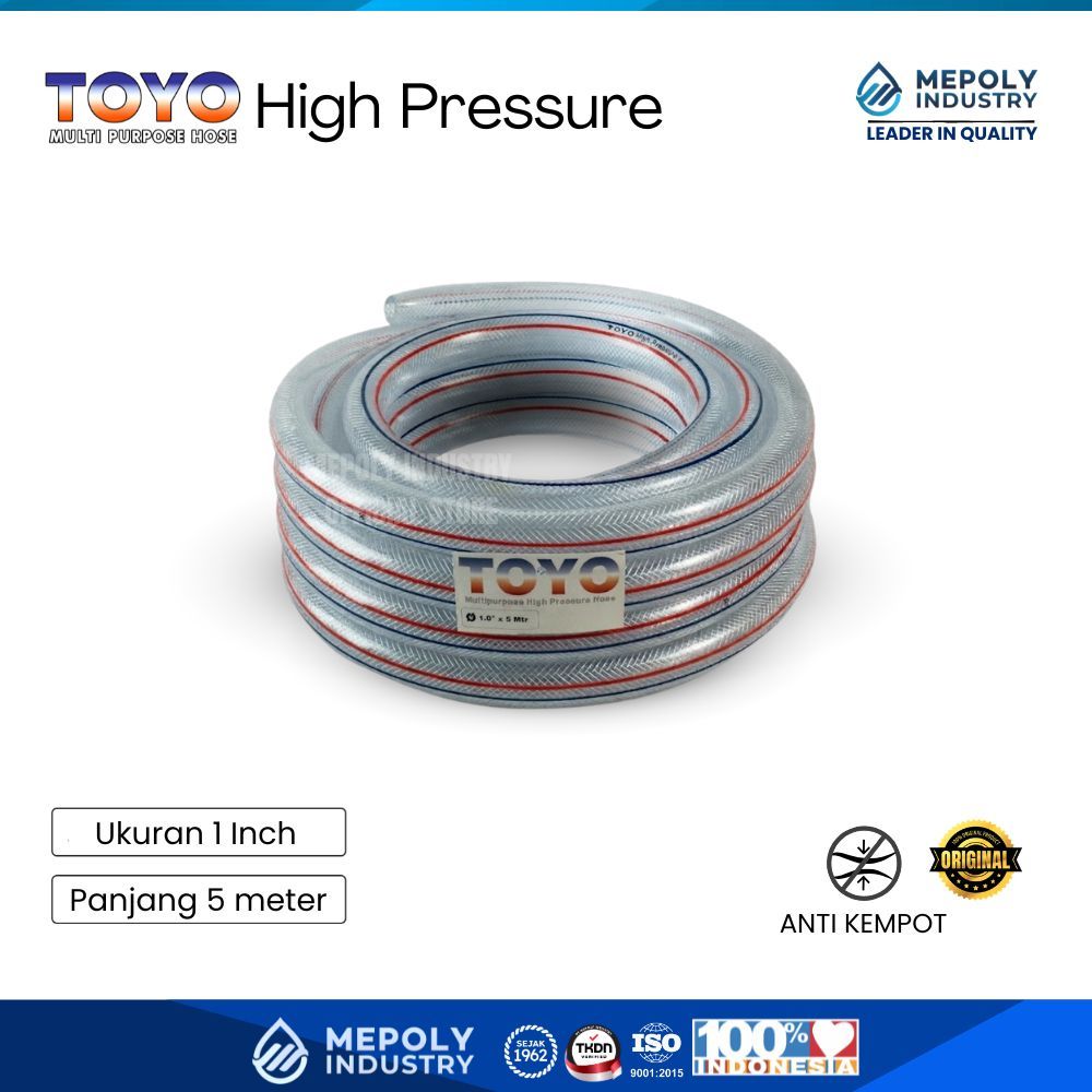 Selang Benang Toyo 1 Inch, Panjang 5 Meter (Hiprex)