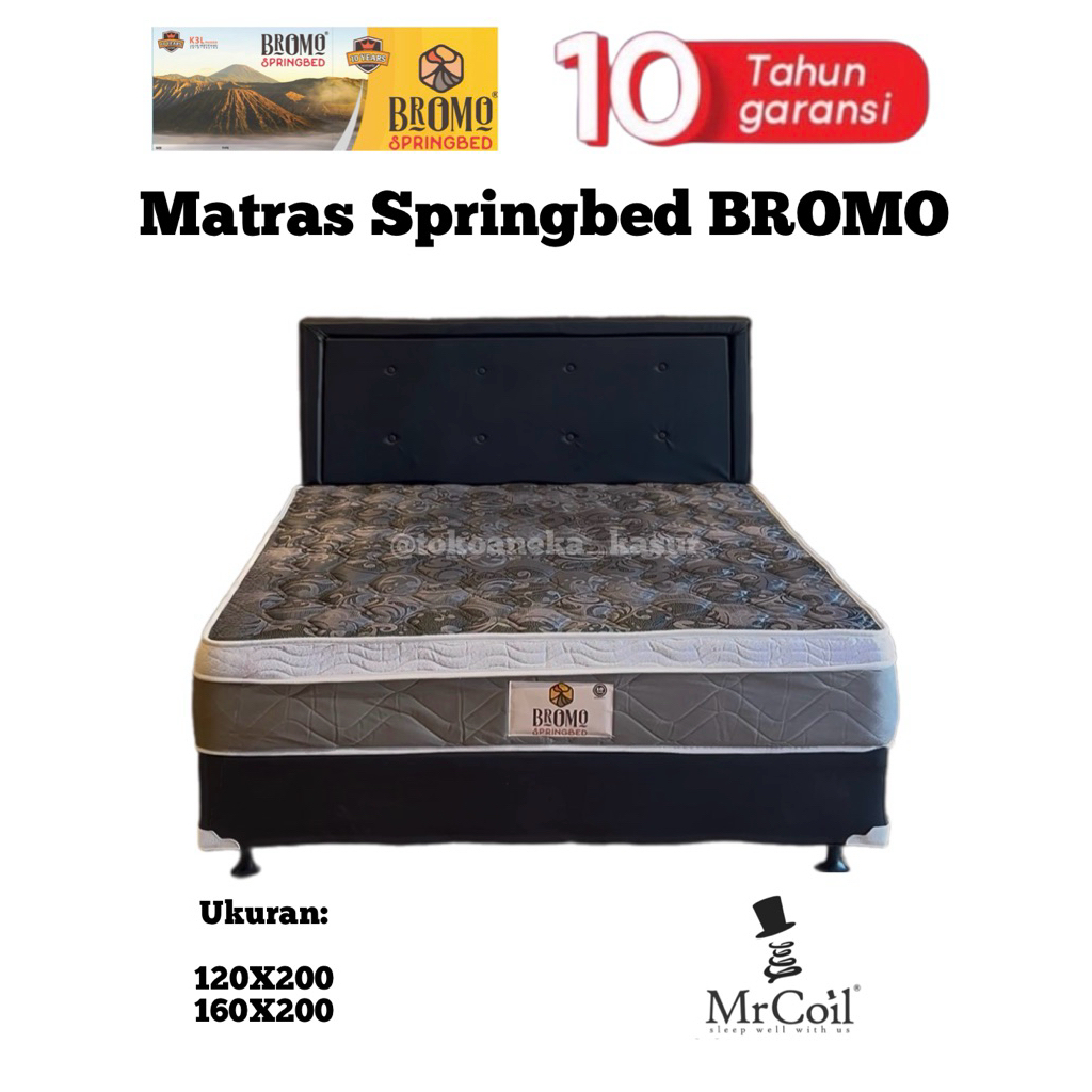 KHUSUS DENPASAR-BALI. Springbed full set lengkap merk Bromo type Comfortop