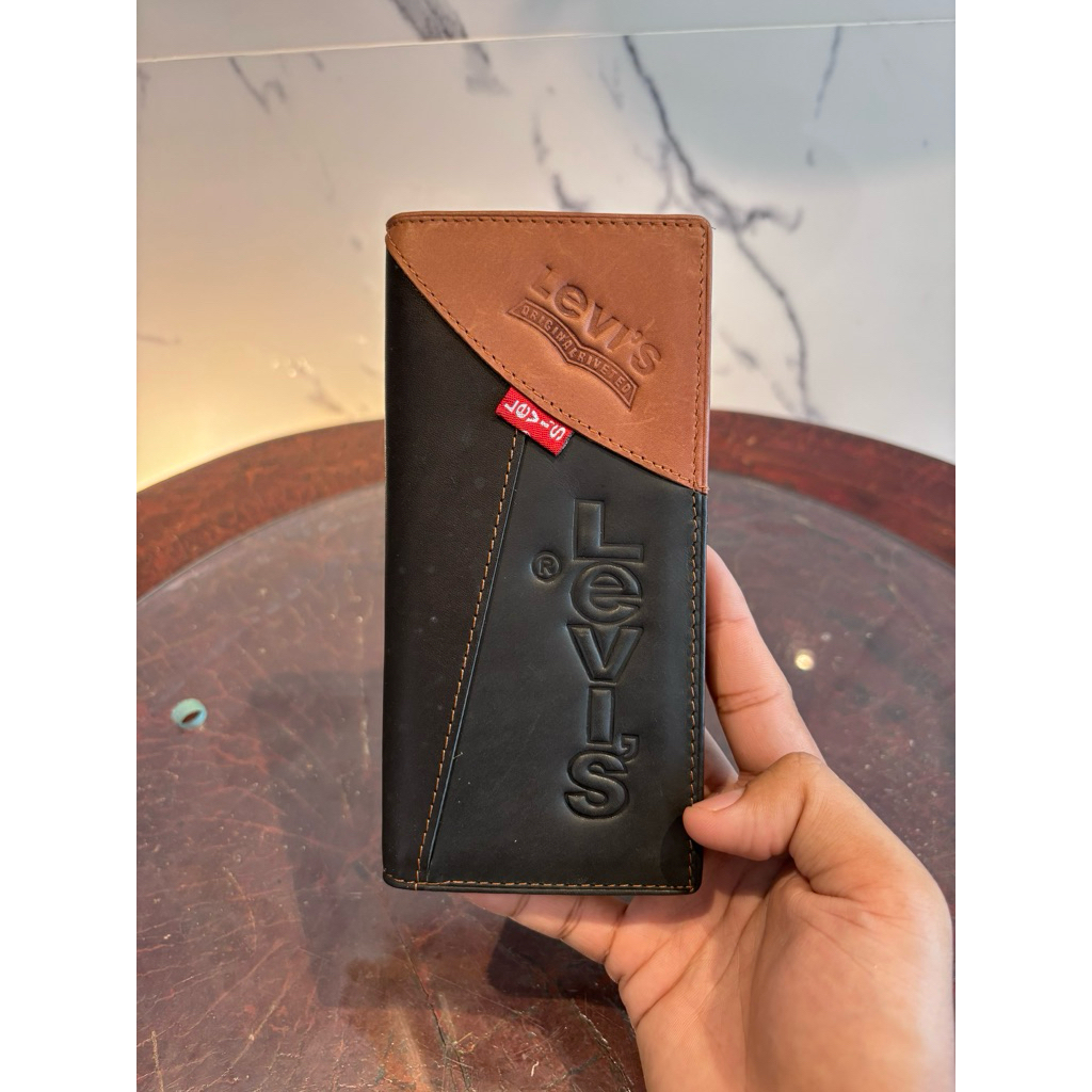 Dompet Kulit Asli Pria Levis Panjang Premium