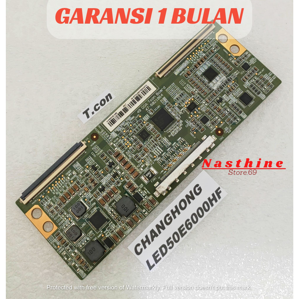 PCB TCON TV T CON TV CHANGHONG LED50E6000HF 100% ORIGINAL BERGARANSI TCON T CON MESIN TV