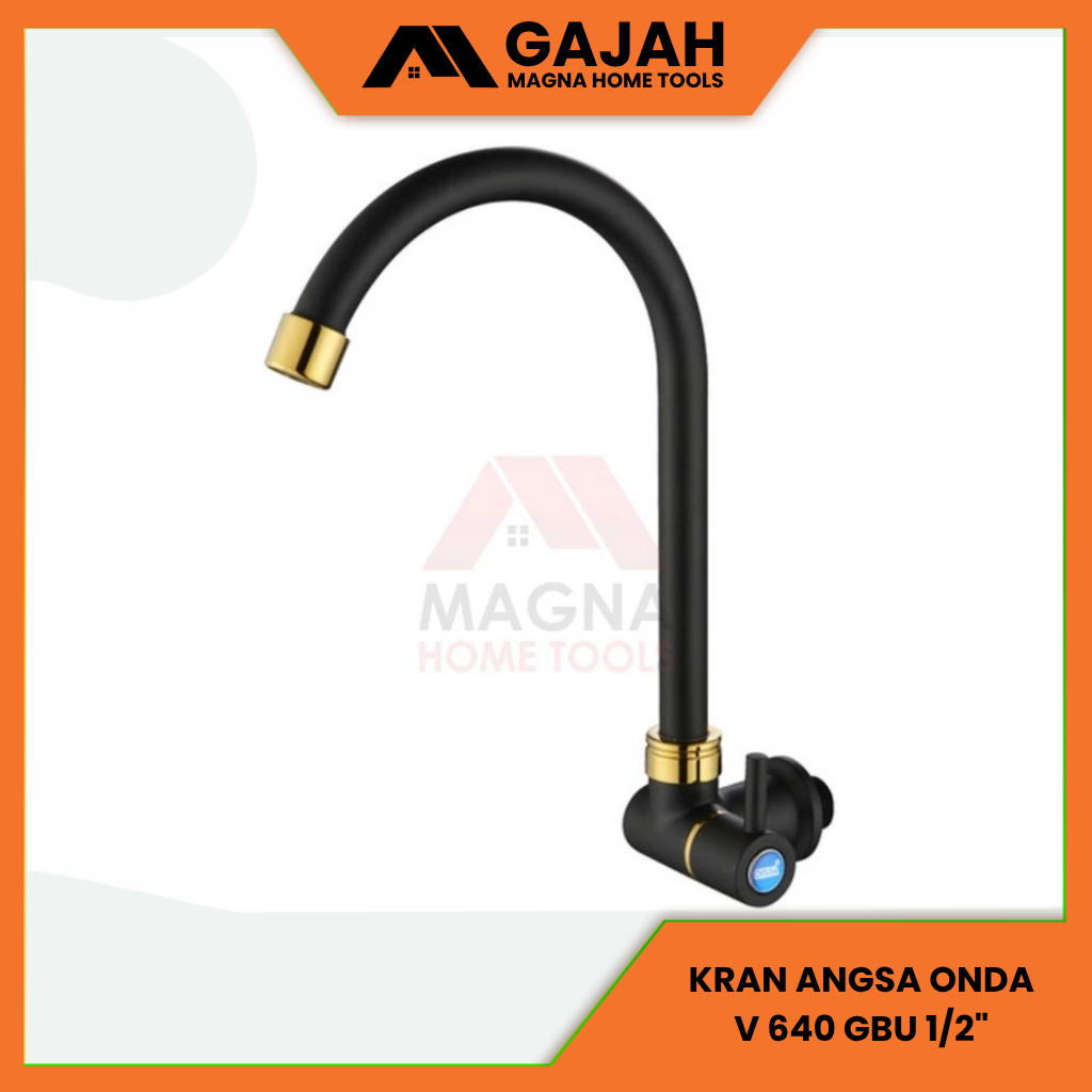 KRAN ANGSA 1/2 INCH ONDA CUCI PIRING HITAM V 640 GBU