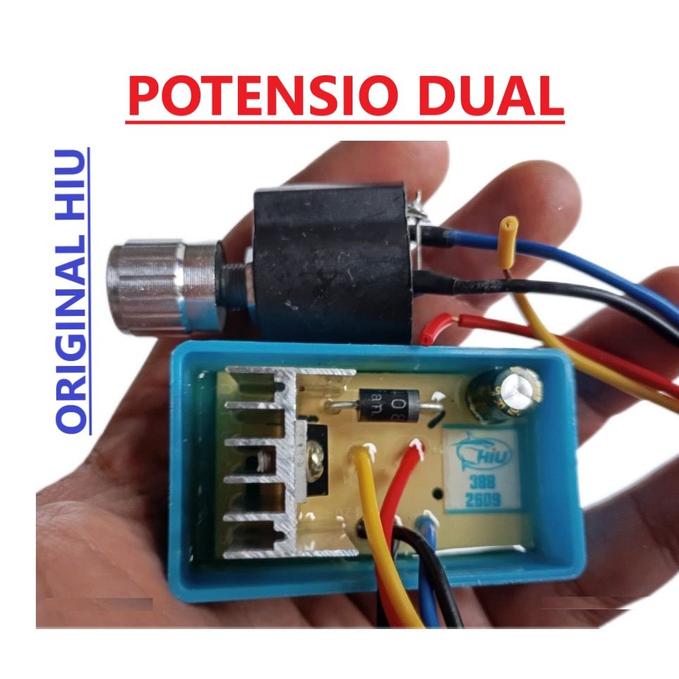 POTENSIO POMPA DUAL DC - DUAL  PUMP 12V 12A - ORIGINAL HIU