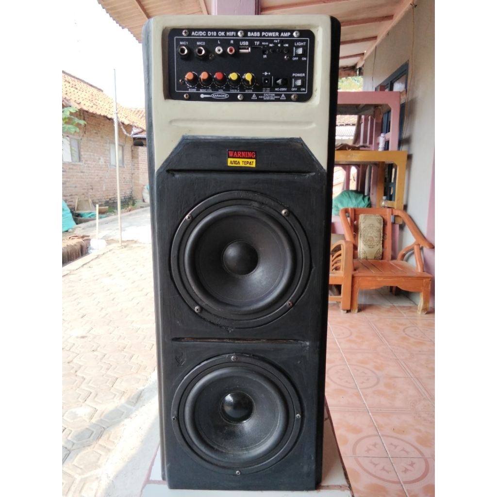 Sound Aktif Rakitan Bloetooth Speaker 6 inch. Super Bass Gler