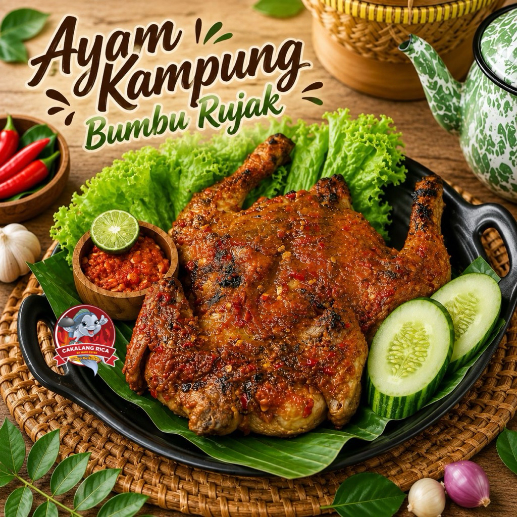 Ayam Kampung Bakar Bumbu Rujak