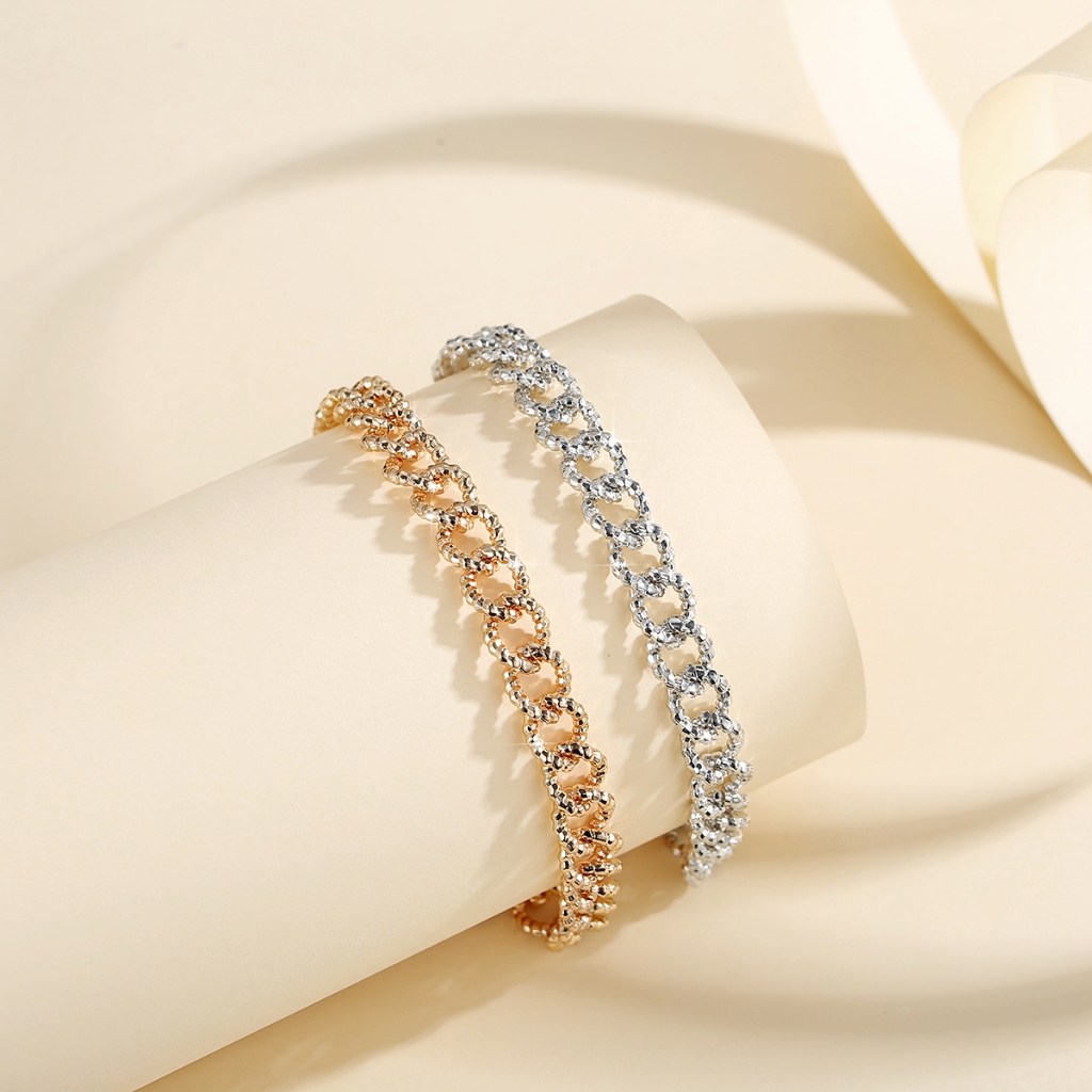 Lanme Jewelry Gelang Tali Titanium Wanita Anti Karat Sederhana Fashion Aksesoris Terbaru Y855