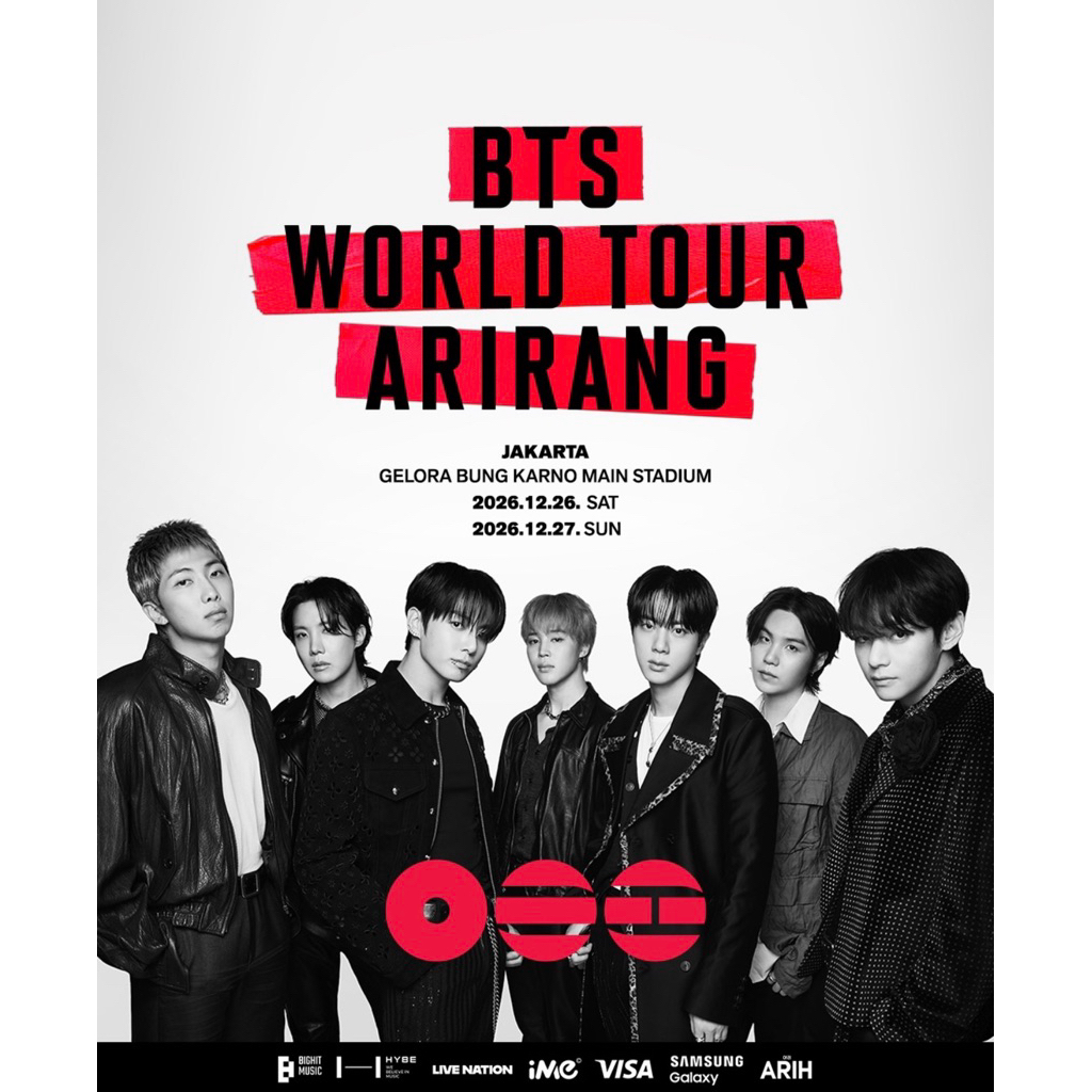 TIKET KONSER BTS ARIRANG JAKARTA D1 & D3