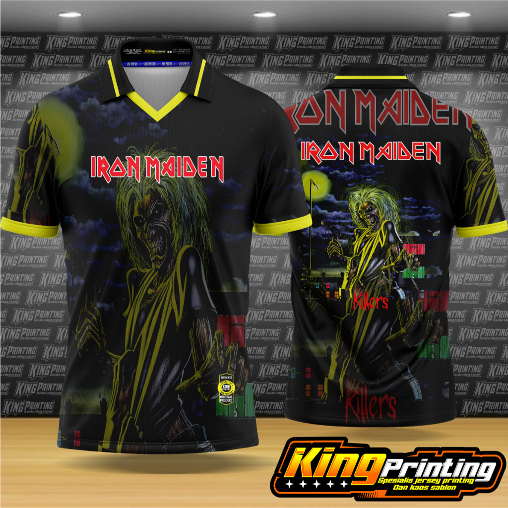 jersey band metal iron maiden full printing
