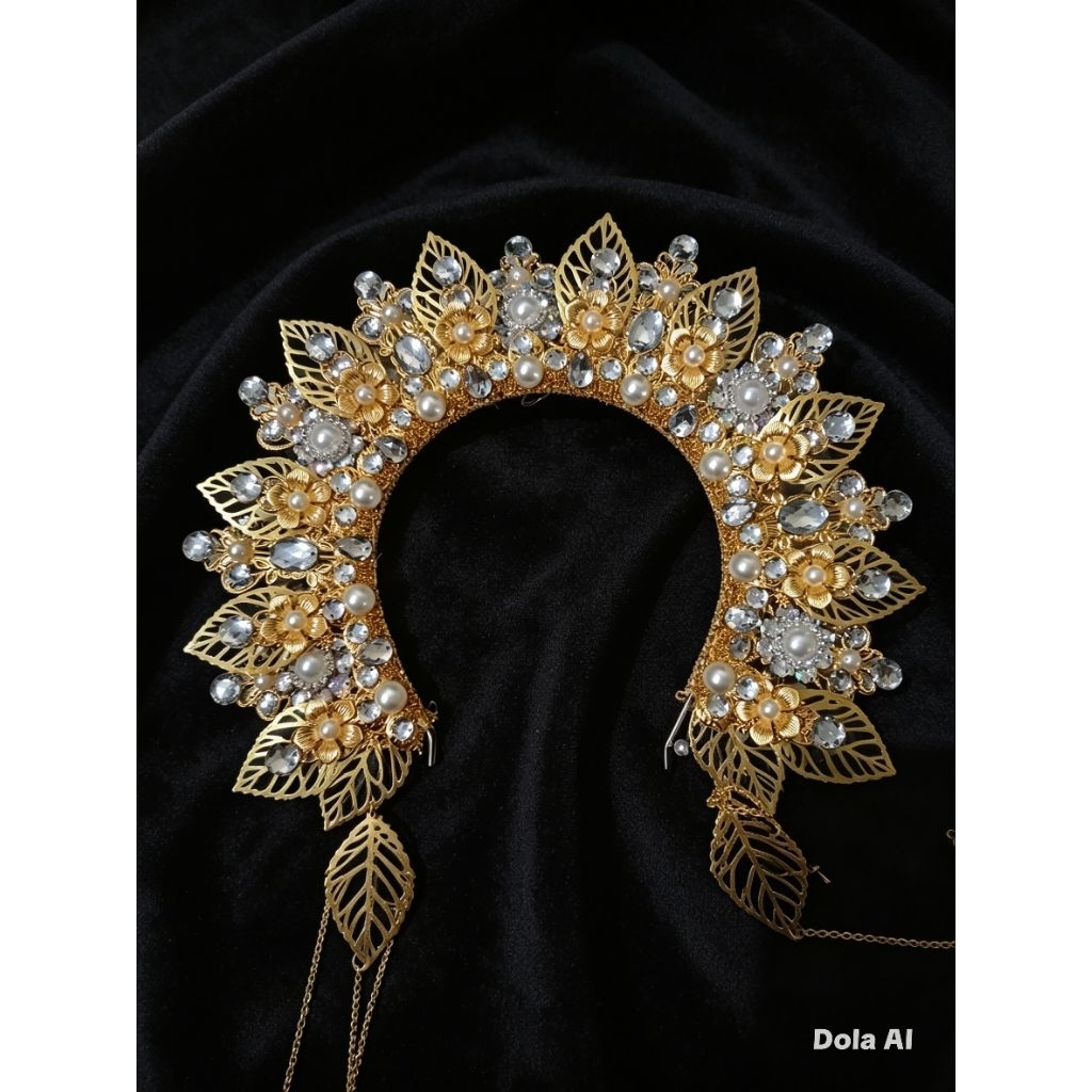 aksesoris bando sunting pengantin/aksesoris sunting bando bugis