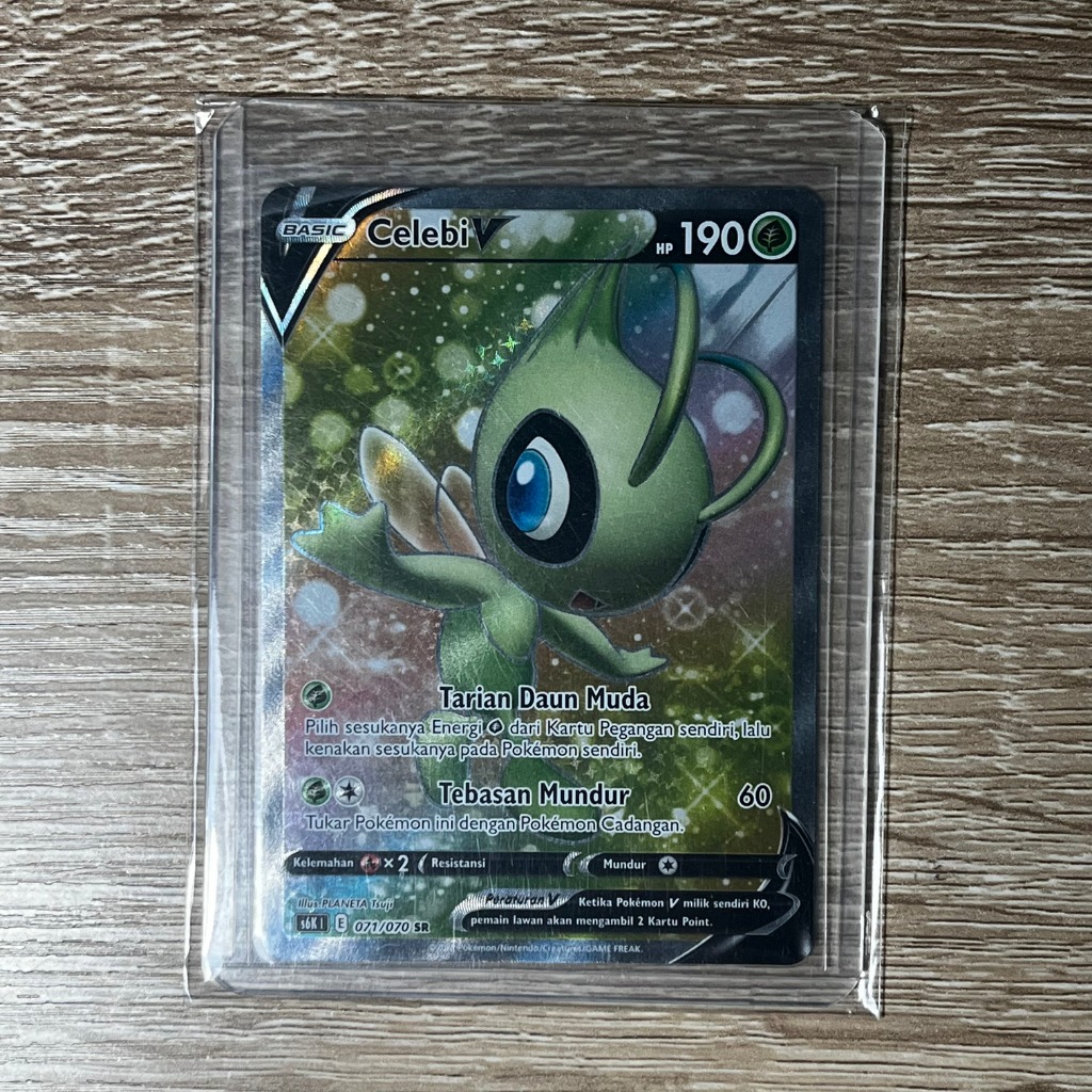 Kartu TCG Pokemon Celebi V SR Indonesia