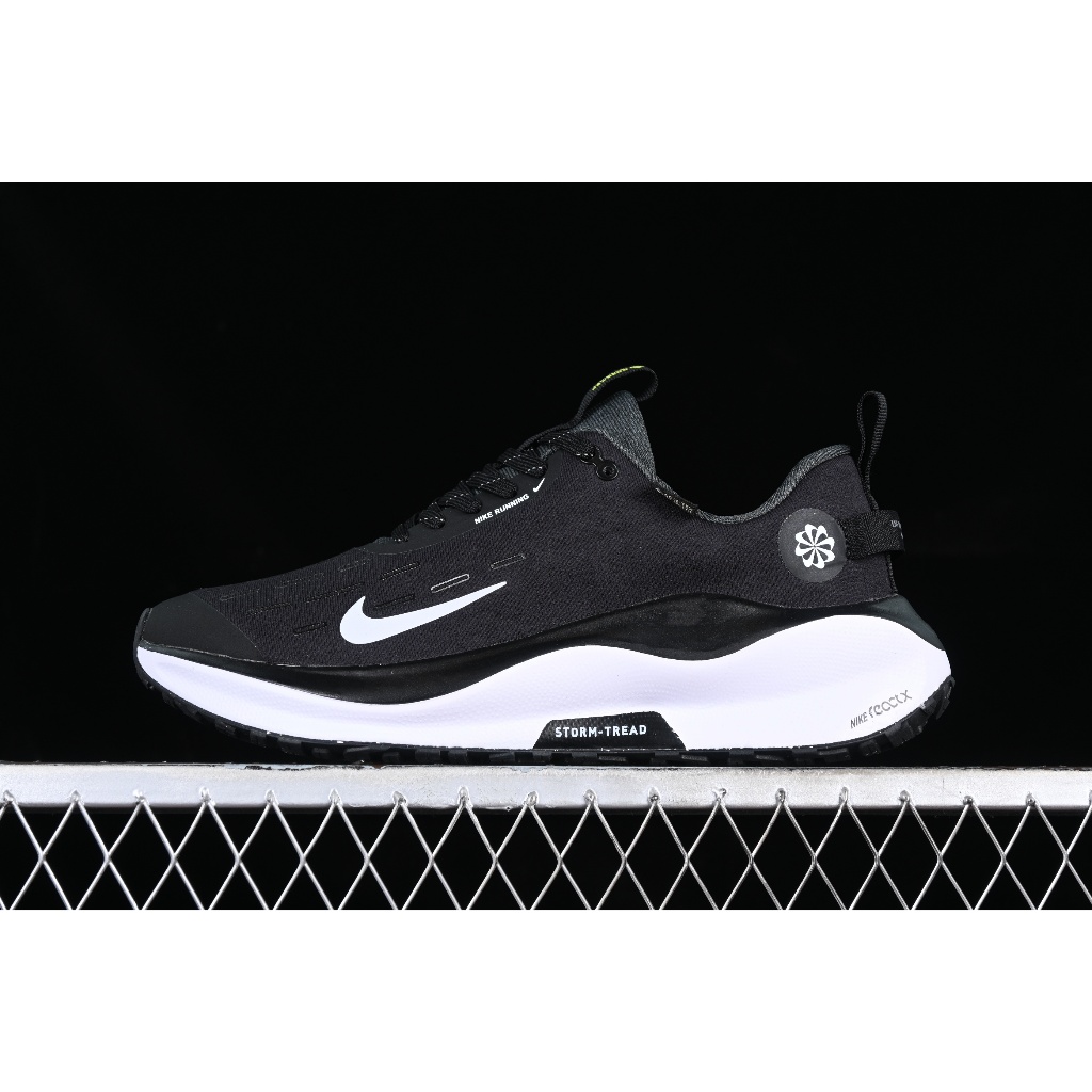SIZE 44 READY STOCK - Nike ReactX Infinity Run (RN) 4 GORE-TEX (GTX) Black White (Sepatu Lari / Runn