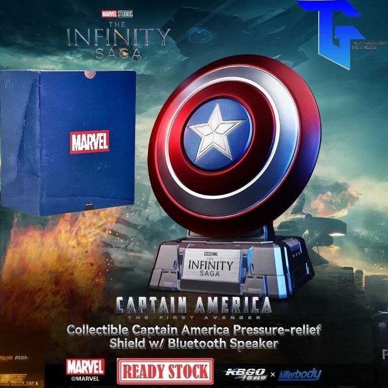 KillerBody x KBGO MARVEL STUDIOS Captain America Pressure Relief Shield Bluetooth Speaker