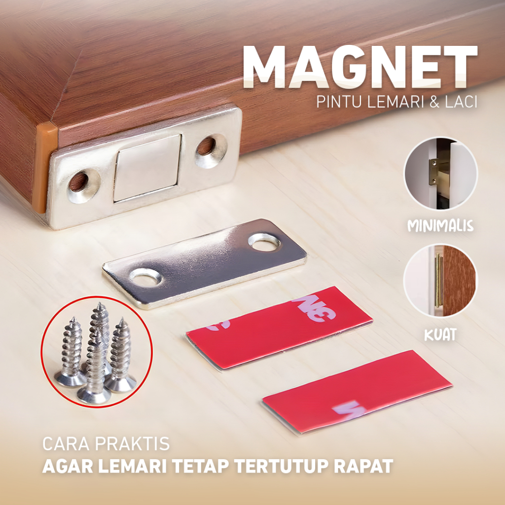 Magnet Pintu Lemari | Magnet Laci | Magnet Perekat Pintu Lemari | Magnet Lemari Serbaguna