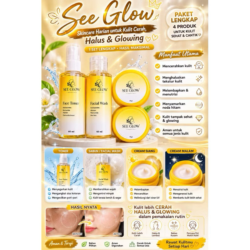 GWS SEE GLOW SKIN by Agt // GWS GOLD Terbaru