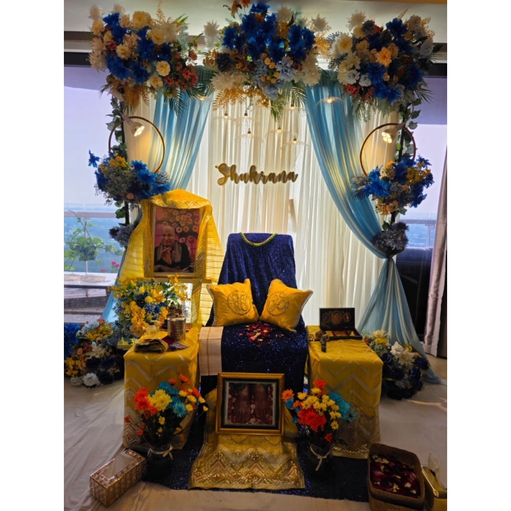 Dekorasi backdrop india 2 meter (bisa utk Decor lamaran)