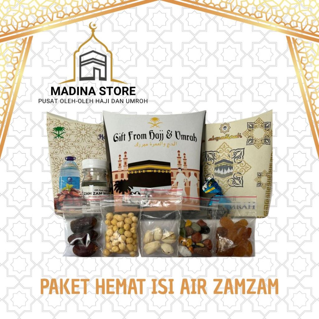 Paket Hemat Oleh-oleh Haji dan Umroh Paket isi Air Zamzam