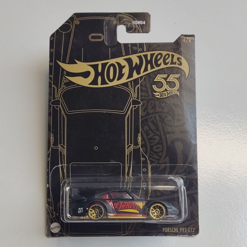 Hot Wheels Seri 55th Anniversary Porsche 993 GT3 Black Gold - HW SERIES