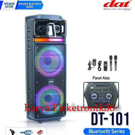 Speaker Portable Wireless Dat DT 101 Original 10 inch Bluetooth