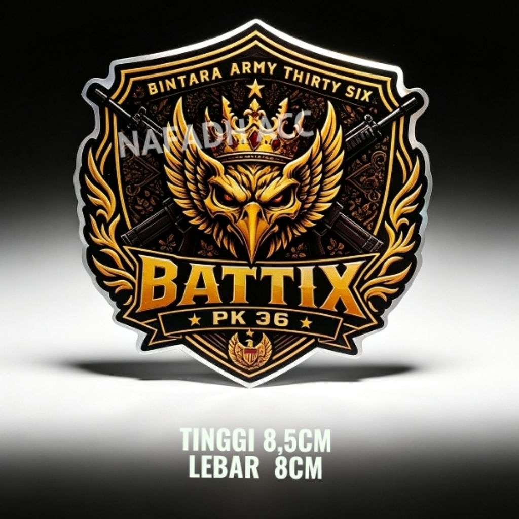 Stiker PK 36 BATTIX(BINTARA THIRTY SIX),Stiker army,stiker kendaraan, aksesoris kendaraan,stiker tem