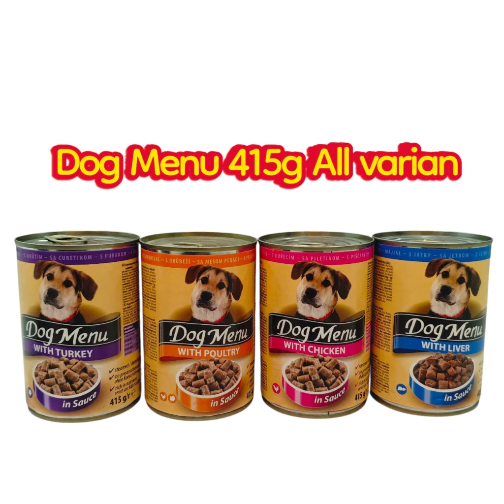 Dog Menue Kaleng 415 Gr All Varian / Dog Food / Wet Food Makanan Basah Dog Menue 415Gram