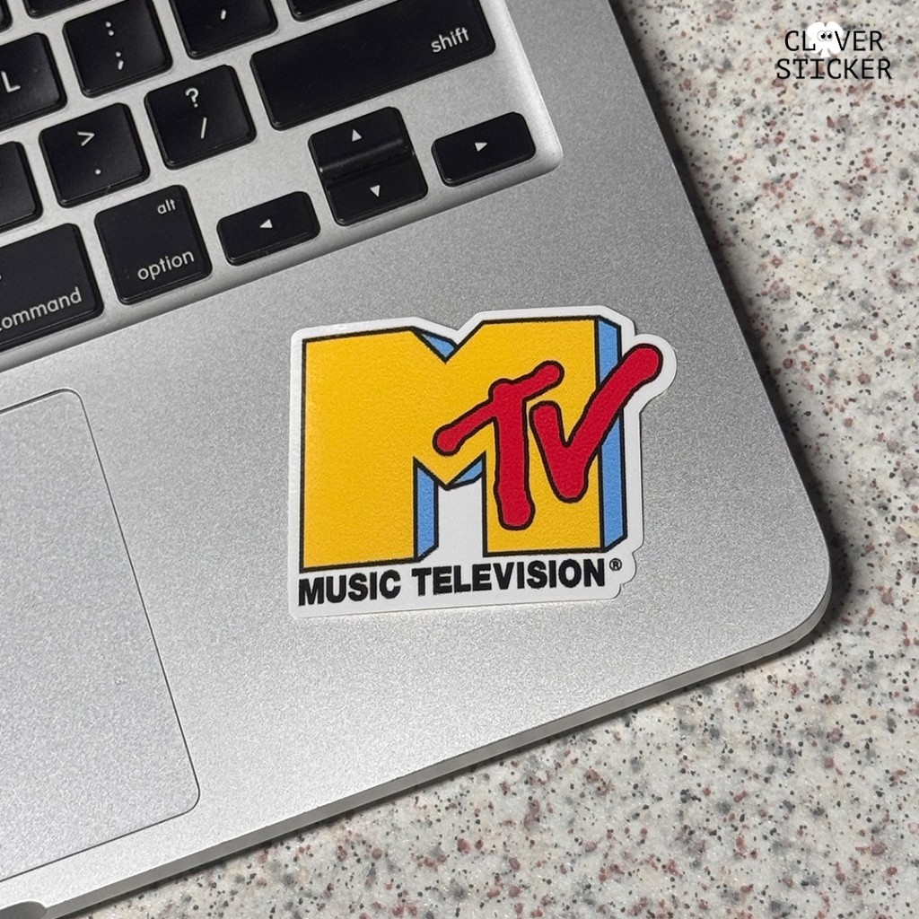 Sticker Music Television TV (MTV) Vinyl / Stiker Aesthetic Tahan Air / Stiker Helm Laptop Tumblr HP 