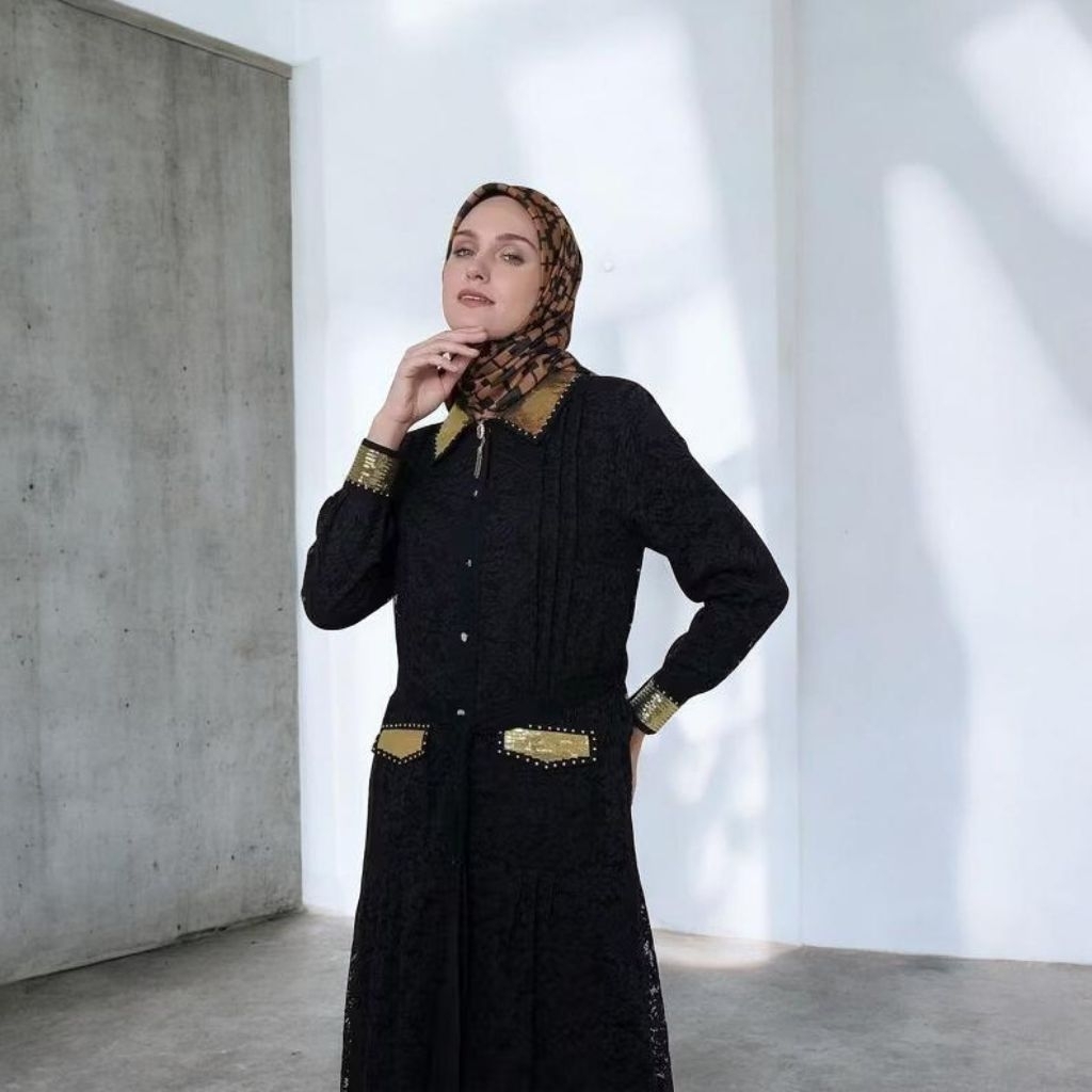 ABAYA HIKMAT C6691(tanpa hijab),GAMIS,BAJU MUSLIMAH
