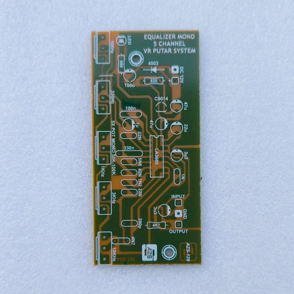 PCB Equalizer 5CH Mono 5 Channel Potensio Model Putar Amplifier
