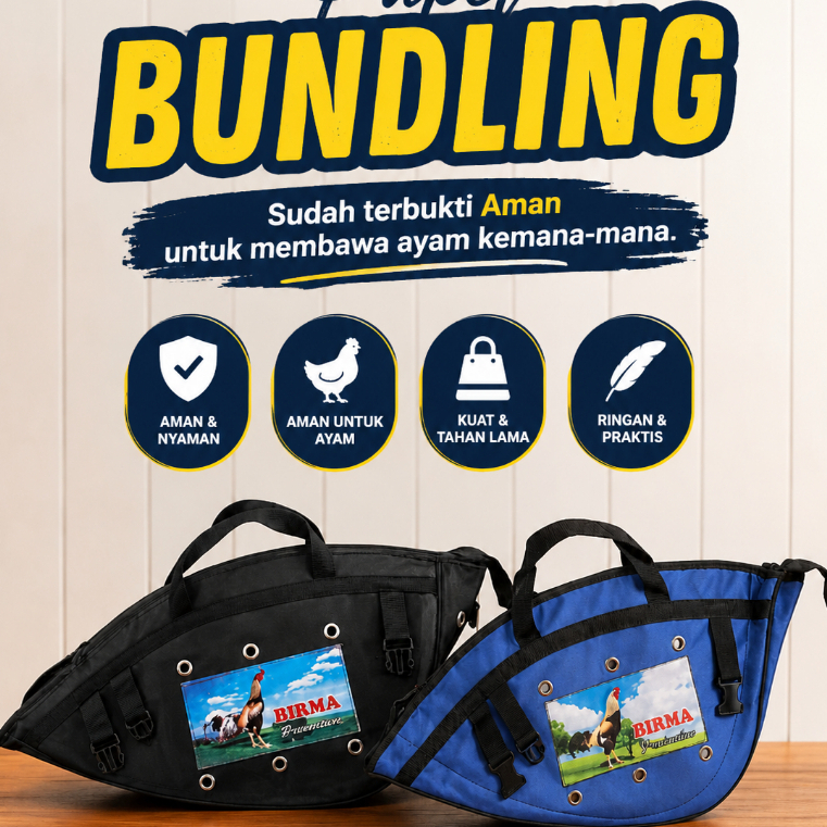 Tas Kiso Ayam Aduan Bangkok | Tas Ayam Jago | Tas Pecinta Ayam Aduan Premium
