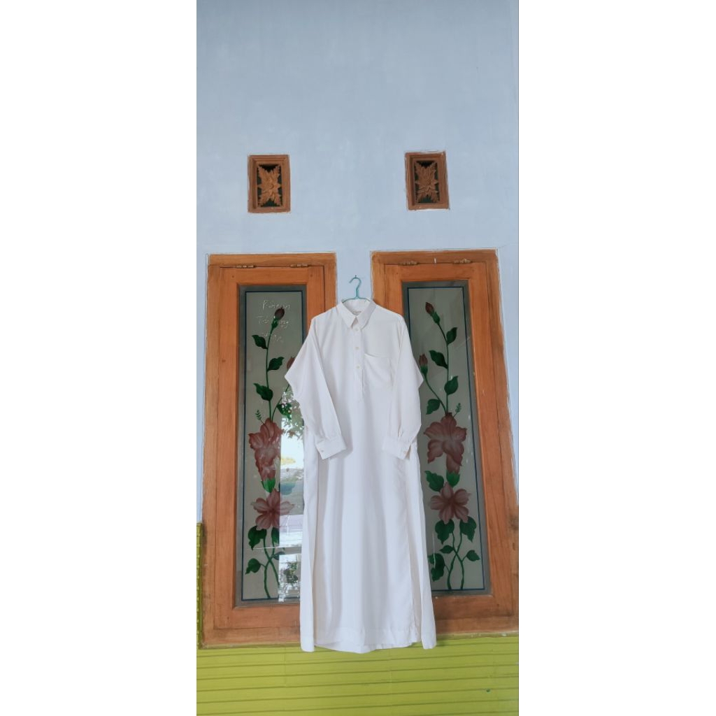 GAMIS PRIA PUTIH PL BRAND DAFFAH