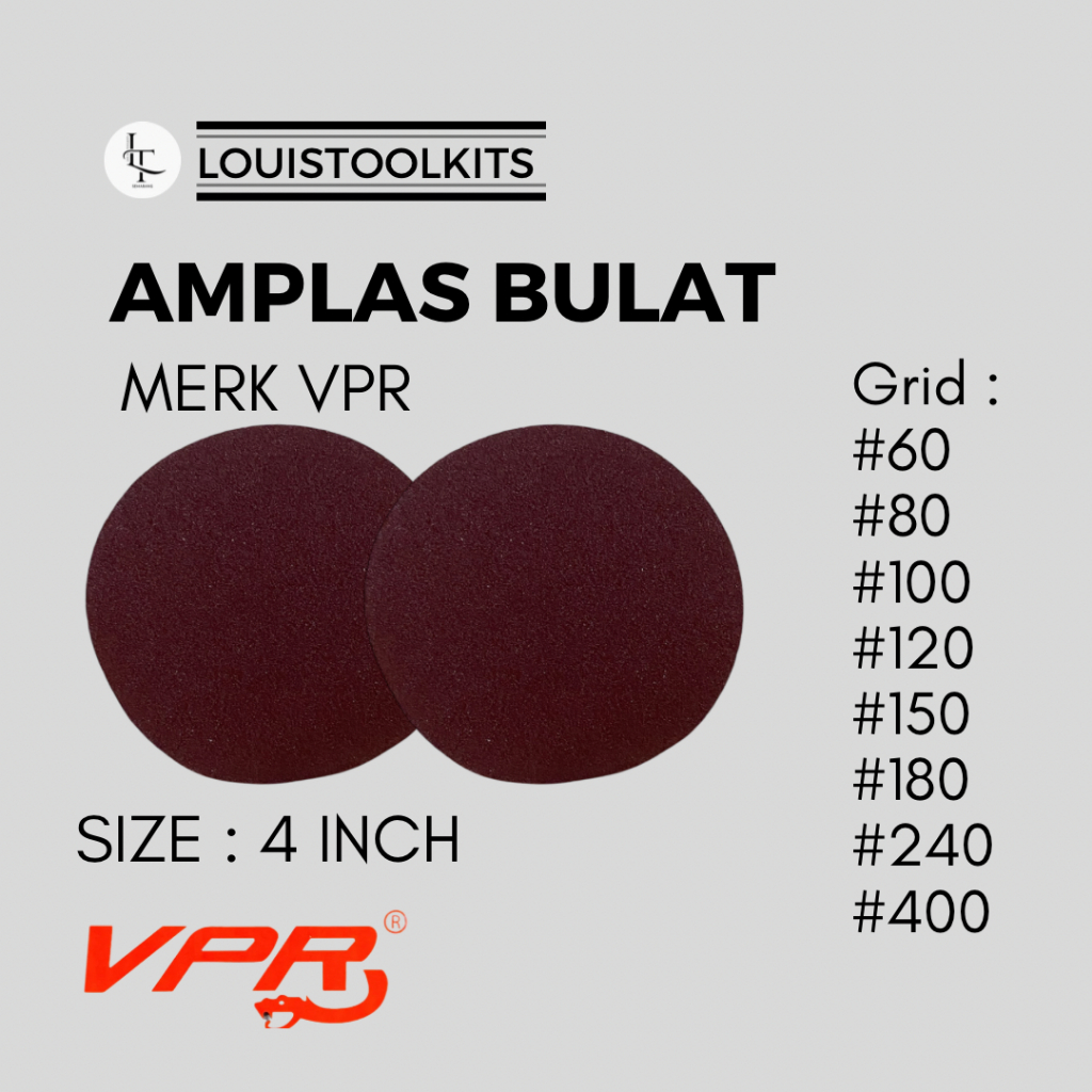 Amplas Bulat Velcro 4 Inch [ Per Box / 100 PCS ]