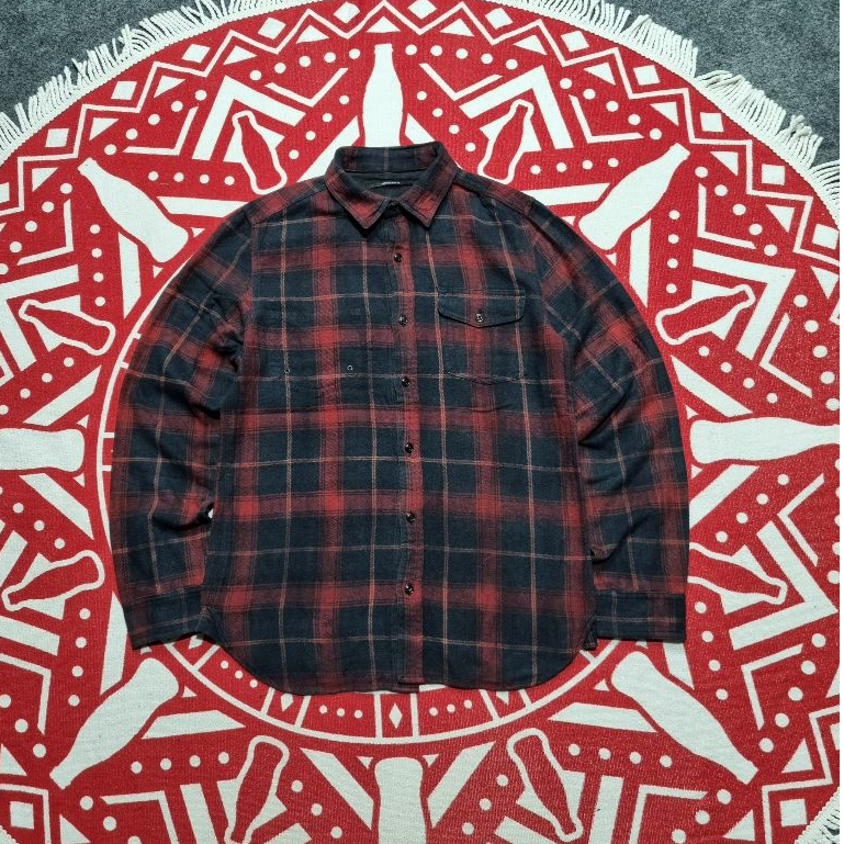 Kemeja Flannel American Rage cie lengan panjang