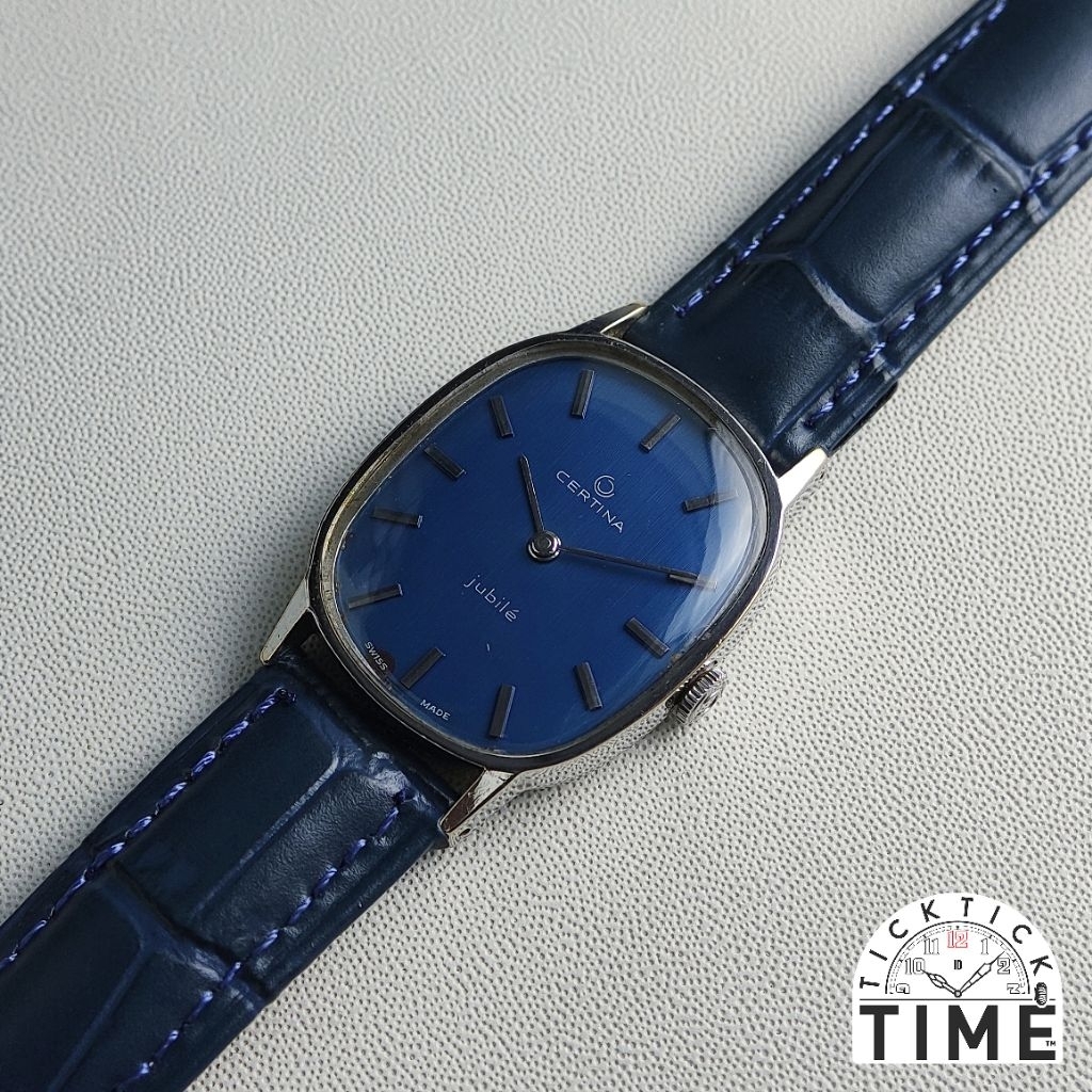 Jam Tangan Certina Jubile Ellipse Blue Swiss Made