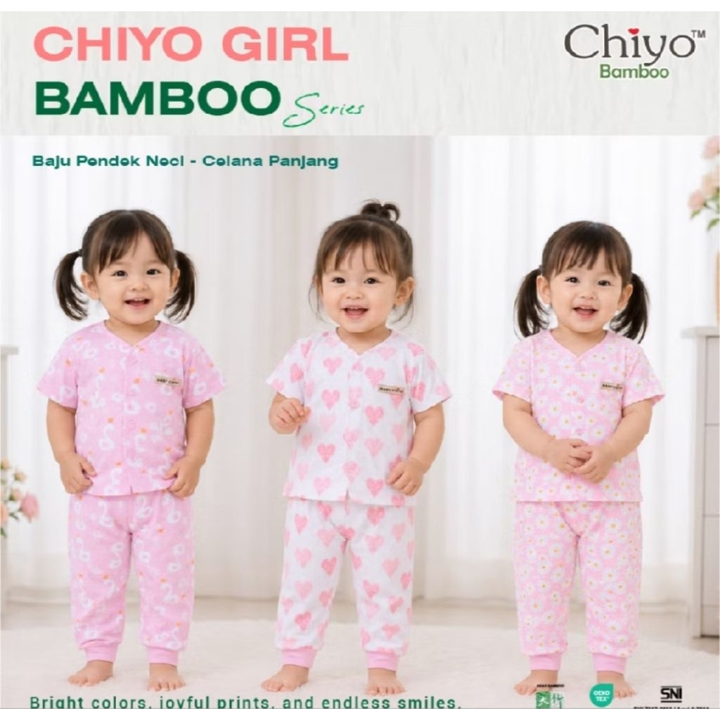CHIYO SETELAN NECI BAJU PENDEK CELANA PANJANG LOTIF CEWEK