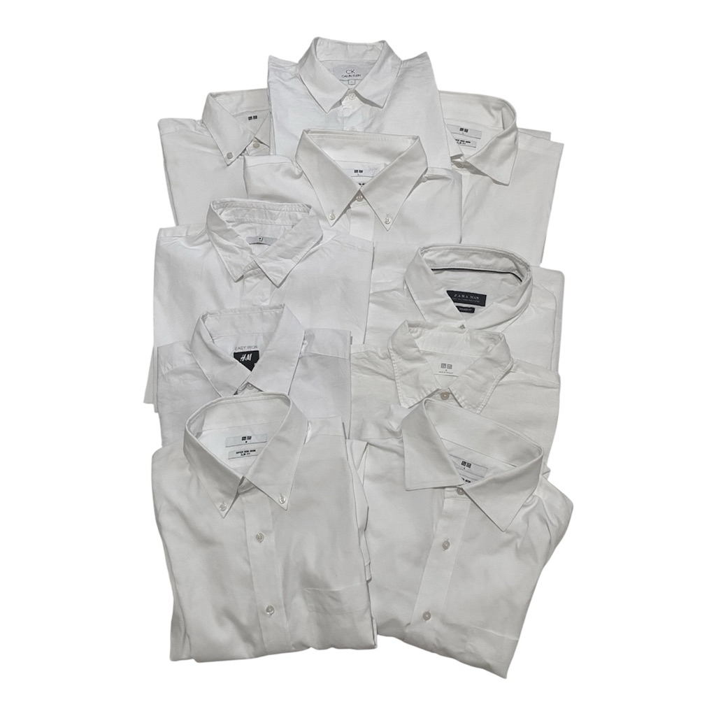 Kemeja putih branded katun linen