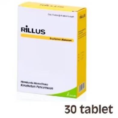 RILLUS PROBIOTIK @PERBOK 30 TABLET=5 STRIP