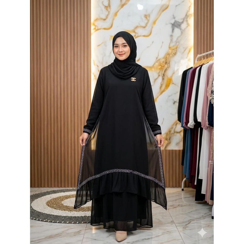 Gamis Rompi Ceruty
