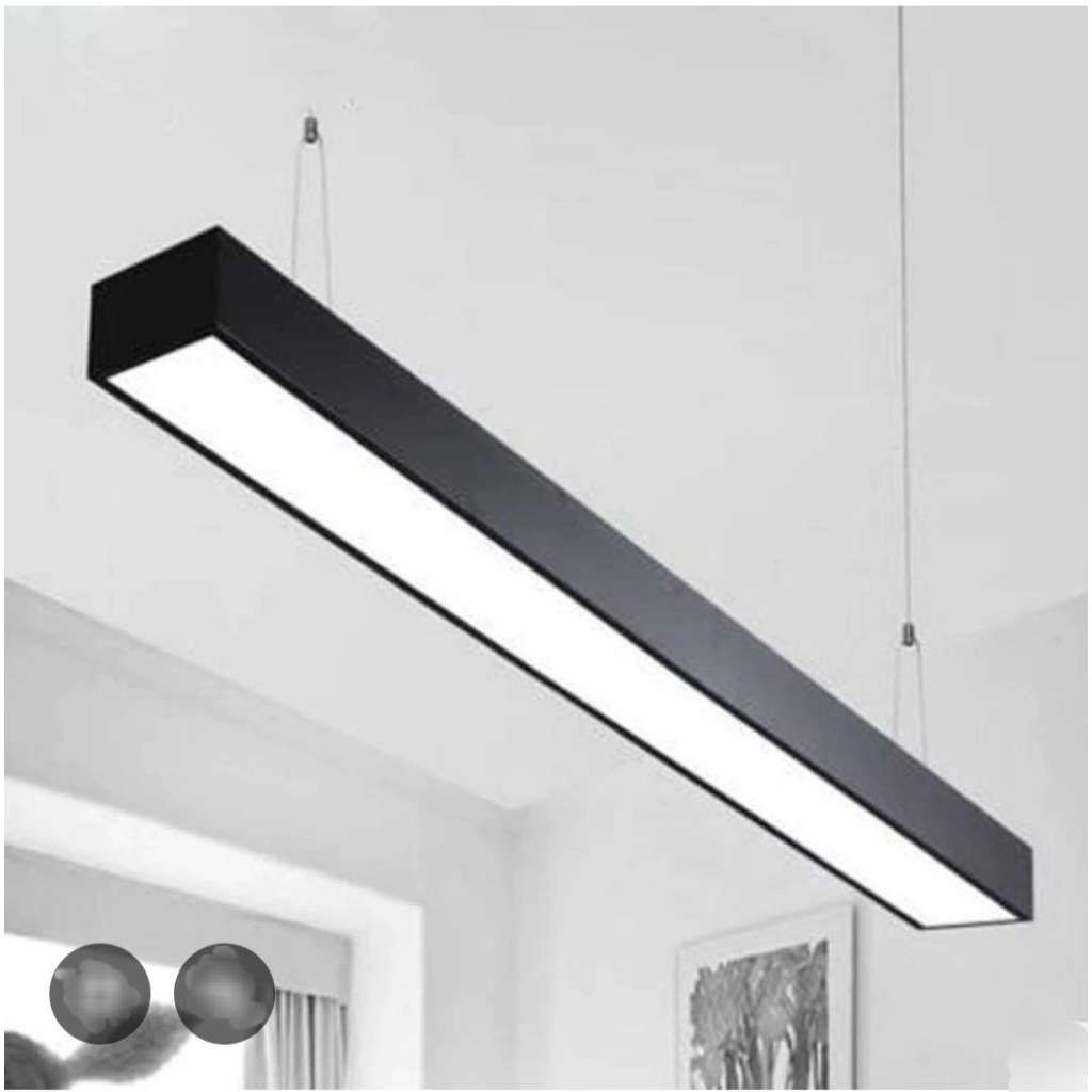 kap lampu gantung kantor T8 kosongan , 2 × 18 watt TL LED