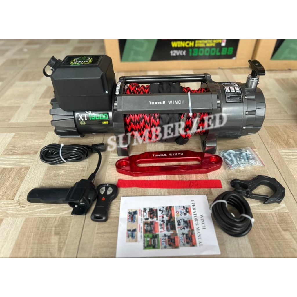 WINCH TURTLE PLASMA 6,5 TON 13000 LBS 12 VOLT WINCH OFFROAD TALI DEREK MOBIL