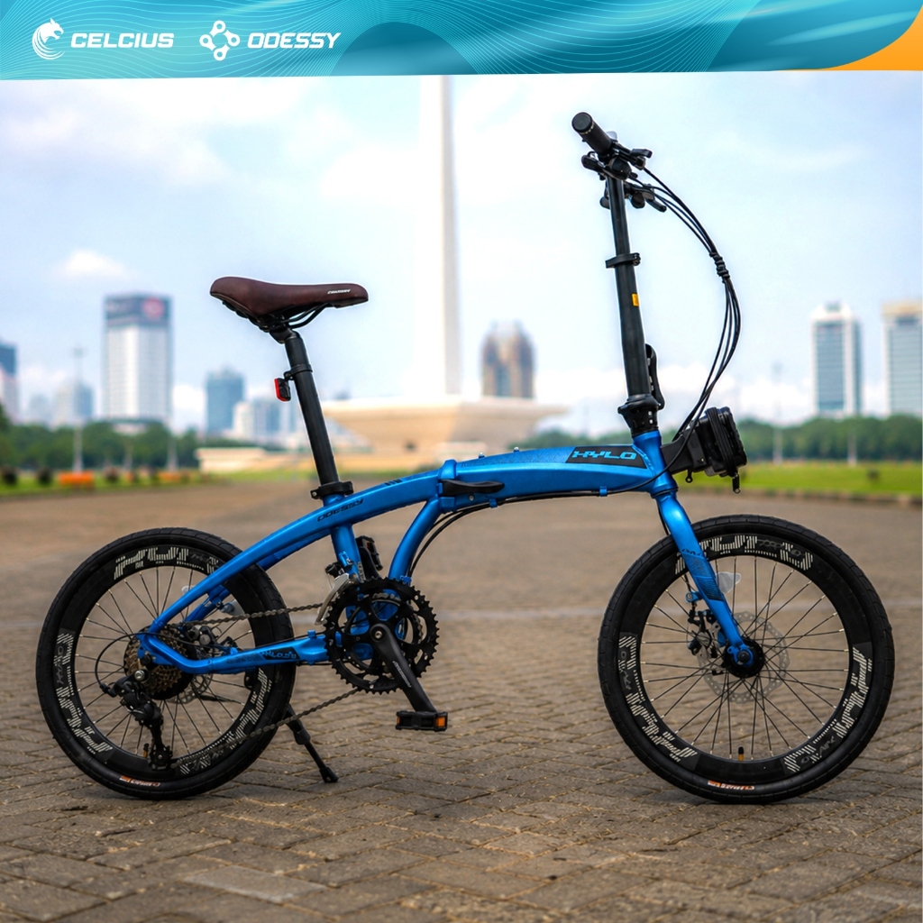 Sepeda Lipat Odessy Xylo Frame Alloy - 16 Speed