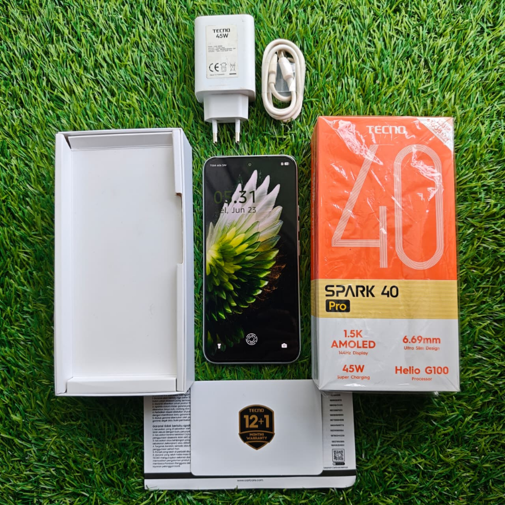 TECNO SPARK 40 PRO SECOND 8/128GB HP SECOND HP SEKEN HP BEKAS HP MURAH