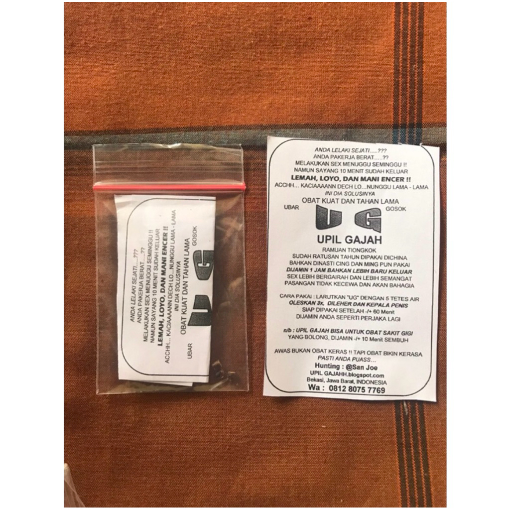 UPIL GAJAH HERBAL ORI *PENGIRIMAN DIPRIVASI*