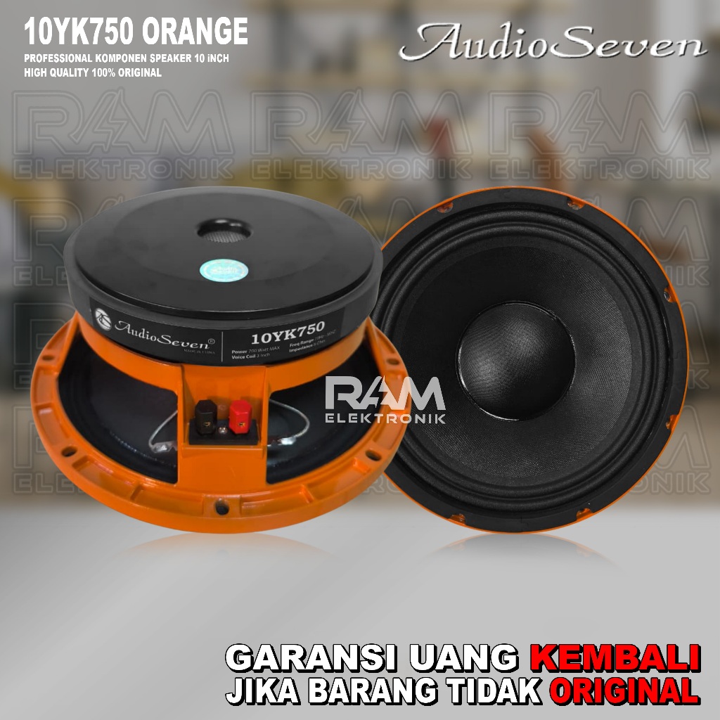 Komponen Speaker Audio Seven 10 Inch Model RCF 10 750 YK Original