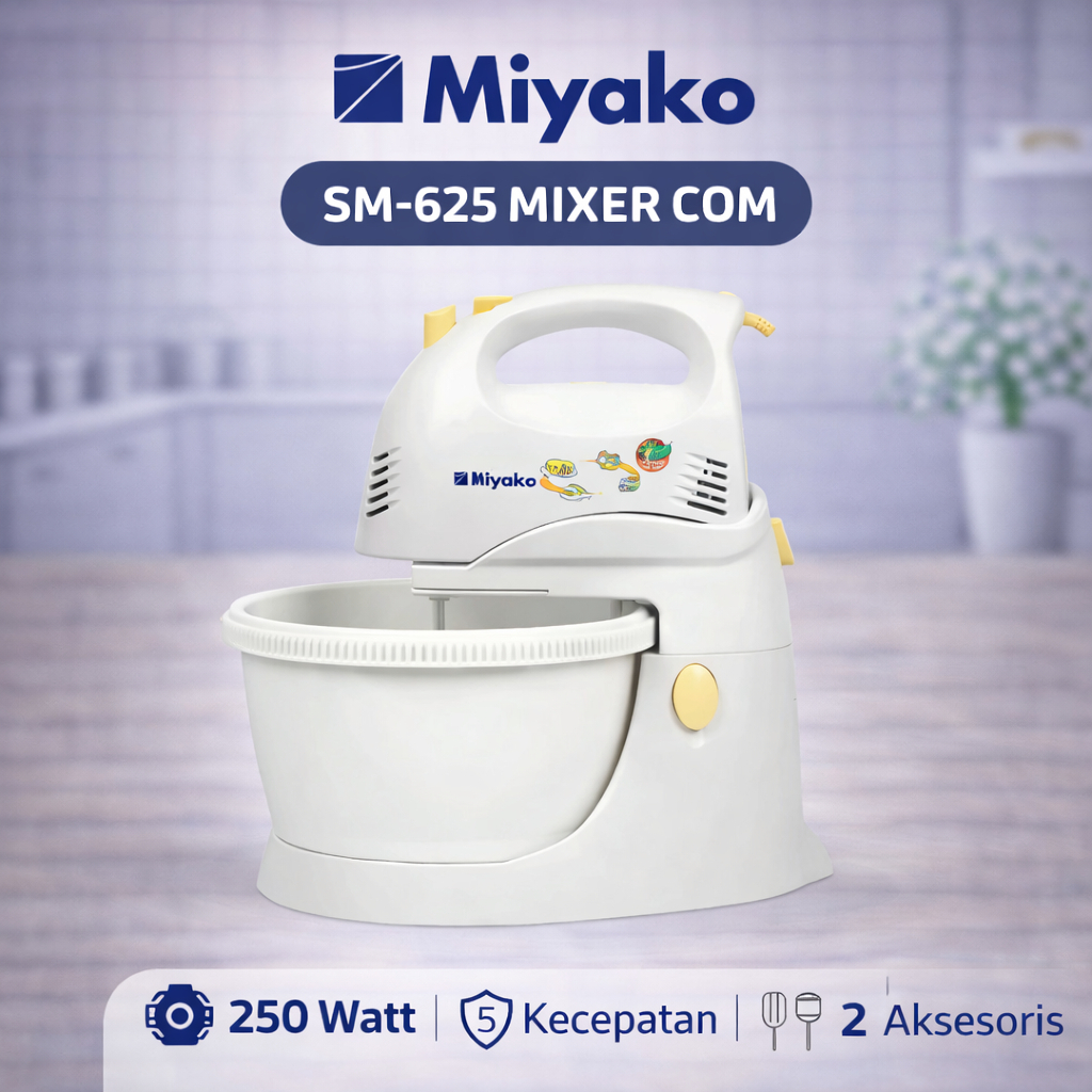 MIXER MIYAKO SM-625 / STAND MIXER MIYAKO SM625 / MIYAKO MIXER SM-625 / MIXER